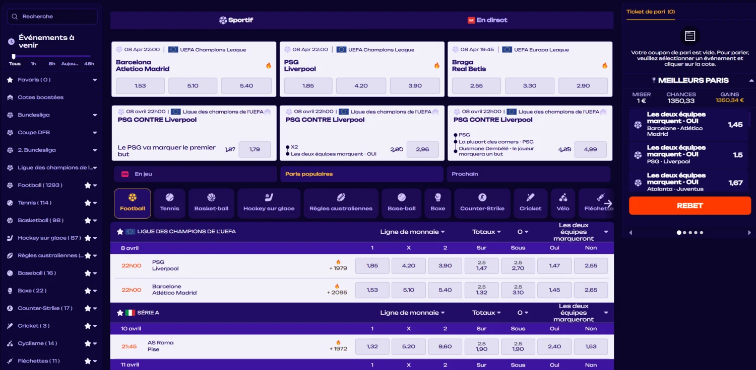 Casino X3Bet Paris sportifs